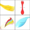 Чашки, блюда, кормившие ребенка, материнство 6pcs/set mtifunction spoon fork -нож для камеры по пешеходной посуде