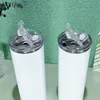 Boş süblimasyon tumbler w / flip üst kapaklı vida 20 oz düz sıska tumbler düz bardaklar paslanmaz çelik ince yalıtımlı bardak bira kahve kupalar yeni