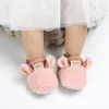 Słodkie noworodki Buty dziecięce z ucho berbeć bodźcze buty chłopcy dziewczęce dziewczyny jagnięckie pantofel Prewalker trenerzy zima niemowlę Ciepłe buty Y0804