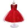 Girl Flower Princess Dress Summer Tutu Christmas Party Dresses For 3-10 Years kids Girls Children New Year Costume Clothes Q0716
