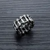 Cluster Rings OLOEY Men Ring Punk Cool Stainless Steel Bicycle Chain Hand Jewelry Male Trendy Party Club Accessories Boysfriends