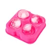 4 siatki Ice Ball Formy Czekoladowe Cukierki Formy Food Grade Silicone Ice Cube Mold Cake Formy Pieczenia Akcesoria Kuchnia 12 Kolory BH6027 Tyj