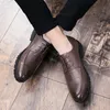Slippers non glissant 6693 Marque Chaussures en cuir décontractées pour hommes luxueux Méniaire Monsieur résistant Gentleman Party High Quality