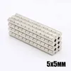 100 sztuk N35 Round Magnesy 5x5mm Neodymium Stałe NDFEB Silne Potężny Małowy Mały Mały Mały