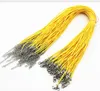 100pcs / mycket 106colors nya mode mjuka sammet sladd halsband kedjor med hummer klämmor 2,7mm breda smycken fynd