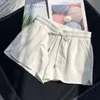 Dames shorts zomer casual solide tabelstring shorts hoge taille losse shorts voor meisjes zachte coole vrouwelijke korte S-3XL 210308