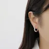 Hoop & Huggie 925 Sterling Silver Korean Irregularity Earrings Exquisite Semale Sexy Jewelry Gift Designer