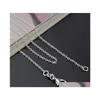 925 Sterling Silver Plated Link Rolo Chain Halsband med hummer Clasps 16 18 20 22 24INCK KVINNOR O Kedjé Jewlery Fabrikspris s