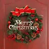 30cm / 40cm Arranjo de guirlanda Ornamento de Natal borla de natal spruce com luz LED Front Front Grinalda Festa Pendurado Garland 211104