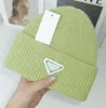 Chapeau tricoté de luxe Designer Beanie Pranda Cap Hommes Ajustés Chapeaux Unisexe Cachemire Lettres Casual Pra Skull Caps Mode En Plein Air De Haute Qualité 15 Couleurs