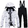 Jaquetas de esqui inverno russo infantil crianças terno meninos meninas neve roupas snowboarding sets impermeável esportes ao ar livre desgaste casaco pant