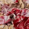 Plaid für Betten Blume gedruckt Coral Fleece-Decke auf dem weichen warmen Flanell Spread Queen / King Winter 211101