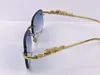 modedesign optiska glasögon 36456413 fyrkantig ram utan båg genomskinlig lins djurben Vintage enkel stil med fodral