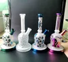 Mini Hookah Glass water bongs combs Spring Percolator bong freehand sketching water-pipe