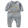 スポットグッズ新生児子供ロンパース赤ちゃん男の子と女の子ファッションデザイナープリント純綿長袖ジャンプスーツ