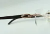 designers Sunglasses frame endlesses diamonds 35012 natural black buffalo horns glasses size: 55--140mm UNCF