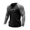 Men's T-Shirts Cotton Gym Shirt Sport T Men Long Sleeve Running Workout Training Tees Fitness Tops T-shirt