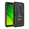 SUCKSKASKA ARMOR Telefonfodral Magnet Ring Stand Cover för iPhone 13 Pro Max 12 Mini Moto G Stylus G9 Spela Motorola Power 5G G31 G51 G71 G22 G52 G200 5G Edge 20 30 E20 E40