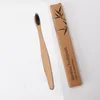 Disposable Bamboo Toothbrush Charcoal Wooden Colorful Cleaning Tooth Brush For Travel Hotel Home