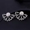 Stud Sumu Crystal Flower oorbellen voor vrouwen mode sieraden Gold Sliver eenvoudig Design Rhinestones oorring