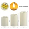 3Pcs/Set Remote Control LED Flameless Candle Lights New Year Candles Battery Powered Leds Tea Light Easter Candlelighting With Packaging