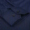 8xl Plus Size Large Men Long sleeve Non-Iron dress shirt male social striped shirts Easy Care oversized Shirt 210628