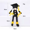 Svart Graduation Dwarf Ornaments Långben Grattis Grad Svenska Gnomes 2021 Graduation Gift för högskoleutbildning