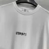 2021 VETEMENTS white Written T-shirt Embroidery on back collar VETEMENTS T-shirts Oversize VTM Tee Summer Spring VTM Tops X0628