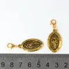 50pcs Alloy ST. JUDE THADDEUS Floating Lobster Clasps Charms Pendant For Jewelry Making Bracelet Necklace DIY Accessories 16X 42MM