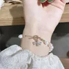 Pulseras de perlas de agua dulce barrocas con hebras de cuentas para mujer, estilo Retro, circonita de abeja, lujo ligero para hebilla, elegante y a la moda S6354034