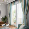 Regenbogenstreifen Vorhang Lila für Wohnzimmer Gardinen Stoffe für Fenster Schlafzimmer Leinen Tüll Vorhang Küche T109#30 Y200421