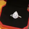 Love Ring Women039S rostfritt stål Gyllene charm Ställa in vita diamantringar Silverpläterade 6 7 8 9 Size Luxury Designer7425348
