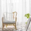 Texture 3D Bianco Tende trasparenti per soggiorno Ragazza Camera da letto Decorazione Finestra Tulle Tenda Voile Pannello in tessuto Filato trasparente 210712