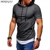 Mode korte mouw heren hoodie casual straatkleding pullover solide color sweatshirt jogger merk herenkleding t200614