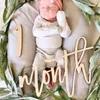 Parti Favor Kişiselleştirilmiş Bebek Milestone Koleksiyonu Özel Ahşap Kesip Işaretler Doğum Doğum Po Sahne Duş Ahşap