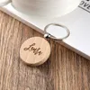 Custom Engraved wedding names Wood Key Chain Personalized Wood Heart Key Chain Custom Gifts for wedding gift