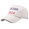 5 цветов Трамп Шляпа Летние Солнцезащитные Затенение Регулируемые бейсбольные Шляпы 2024 Президентские выборы Caps Party Party Spring Falls FHD09