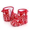첫 번째 워커 크리스마스 워커 아기 소년 소녀 신발 유아 유아 겨울 따뜻한 신발 부츠 Bootsborn Xmas Prewalker 부츠