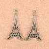 43 Stück Antik Silber vergoldet Bronze vergoldet Eiffelturm Paris Charms Anhänger DIY Halskette Armband Armreif Erkenntnisse 44 * 24 mm