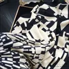 Warm Pure Cashmere Silk Wrap Women's Scarves Benchmade Raw Edge Scarf H Print Shawl Stole Blanket Poncho Pashmina Q0828