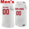 SJ NCAA College Ohio State Buckeyes Jersey de basquete 34 Kaleb Wesson 35 Gary Bradds 4 Craft Duane Washington 5 Havlicek Custom Stitched