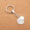 Var glad Keychain Bag Pendant Keychains Friend Brave Strong Car Key Ringhållare K1622/3 15pcs / Lot