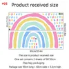 Rainbow Muurstickers Kinderkamer Kleuterschool Verwijderbare Stickers PVC Zelfklevende Behang Decoratie Waterdichte Peel Stick DIY Art Decor