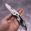 GB 3013 Multifunktionell vikkniv halvautomatisk 8CR13Move blad med serrated aluminiumhandtag flasköppnare utomhus camping jakt EDC verktyg