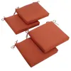 CushionDecorative Pillow Indoor Or Outdoor Square Chair Zippered Seat Cushions Set Set Of 4 20 Inches CD5159133