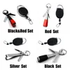 Rostfritt stål Snabbknutbindningsverktyg Fiske Line Cutter Nippers Snip Fly Fishing Clippers Sharp Fast Hook Nail Knotter Tackle