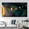 Solar System Pictures Nebula Space Universe Posters and Prints Science Canvas Painting Wall Art for Living Room Decor Cuadros