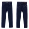 Big Size Men Jeans 42 44 48 50 52 Classic Straight Male Elastic Loose Casual Denim Trousers Brand Pants Black-Blue 210716