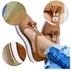 Sandali estivi da donna cinturino con fibbia alla moda con frange solide tacco con plateau piatto tacco casual sandali da donna taglie forti K731