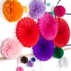 Mexican Party Fiesta Decorations 20pcs/set Tissue Paper Fans Honeycomb Balls For Wedding Birthday Events Festival Party Supplies 211015